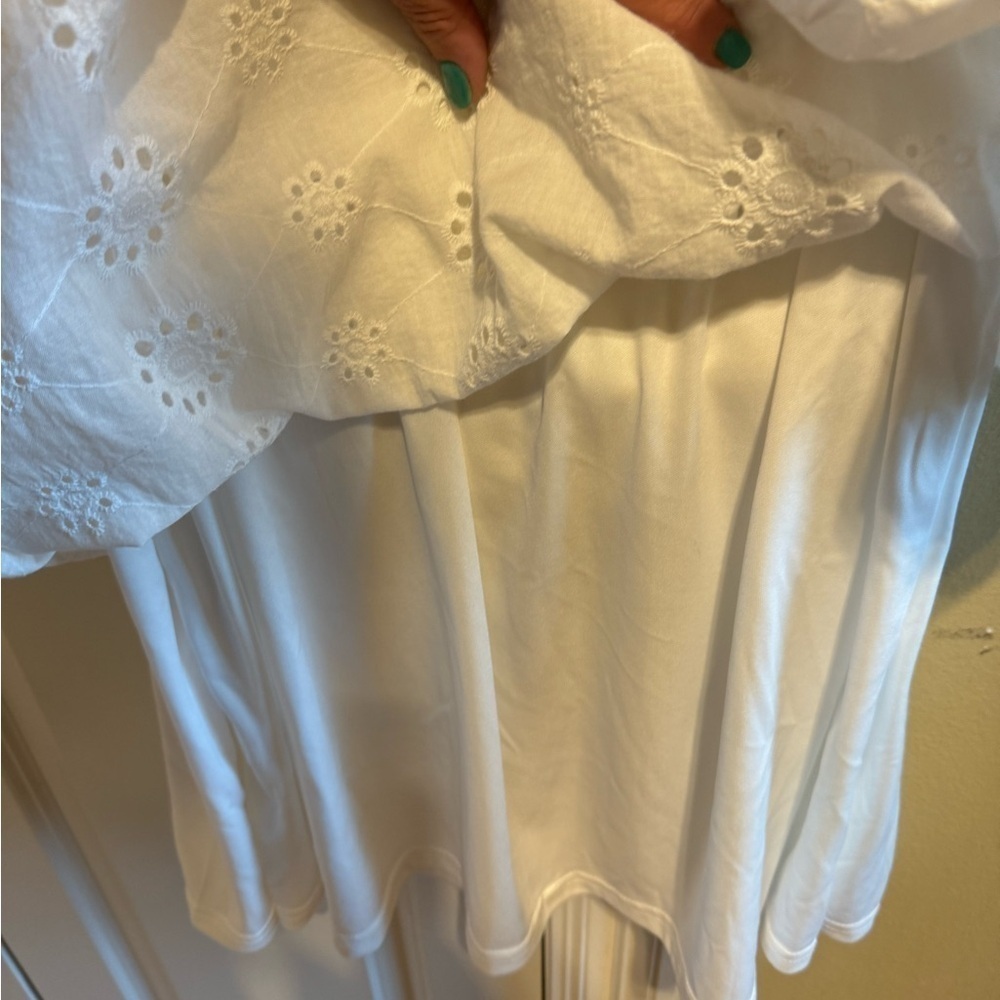 Ace by Aimee White Dress Sleeveless Sz L (10/12) - Picture 6 of 10